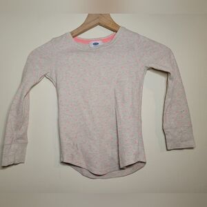 old kids polka dot long sleeve, small